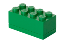 Конструктор LEGO Пластиковий міні-кубик для зберігання 8, зелений 5 деталей  (40121734)